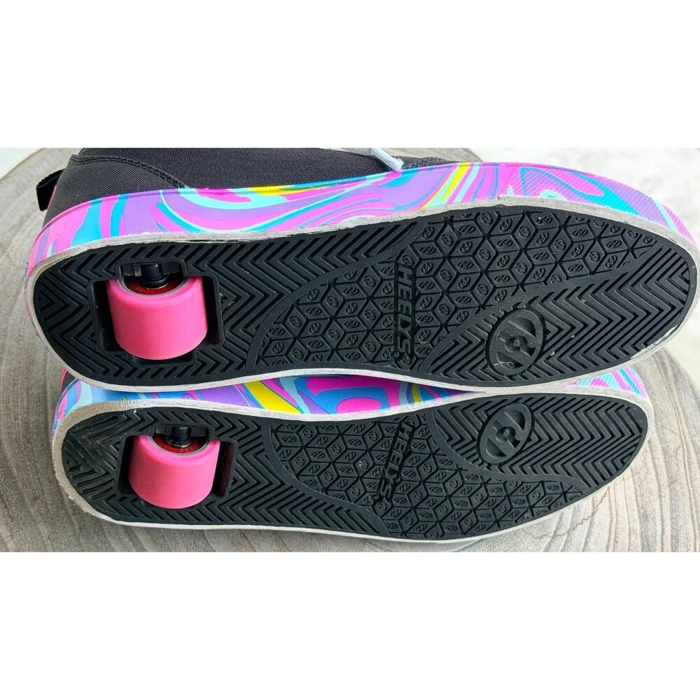 HEELYS GIRLS LITTLE KIDS/BIG KIDS PRO 20 PRINTS HE01090001 SKATE SHOES SZ 6Youth